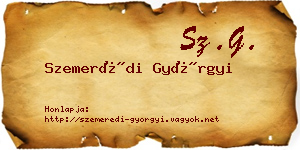 Szemerédi Györgyi névjegykártya