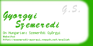 gyorgyi szemeredi business card