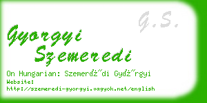 gyorgyi szemeredi business card